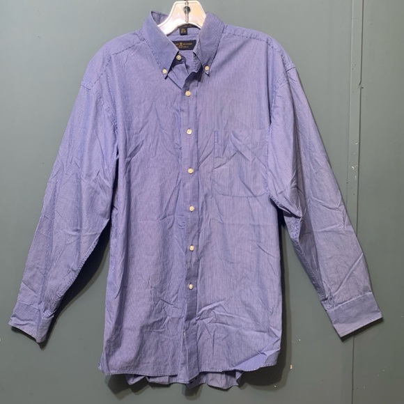 Tommy Hilfiger Lifetime Collar 100’s Two Ply Button Up Shirt - Picture 1 of 10